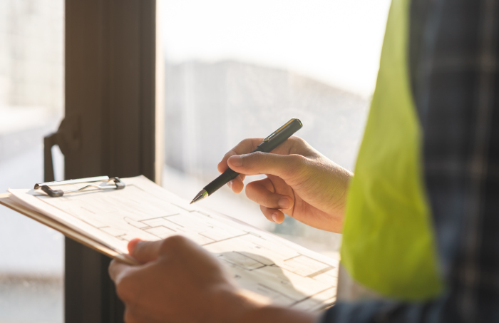 מדידות פנים - תמונת רקע - פלס מדידות