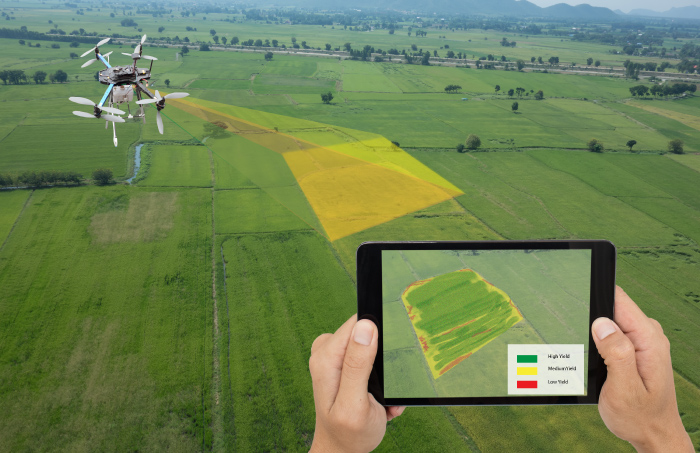 מדידות מרחפן - תמונת רקע - פלס מדידות