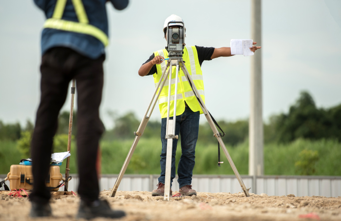 מדידות שטח - תמונת רקע - פלס מדידות